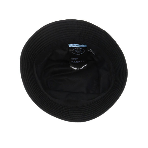 Prada Re Nylon Triangle Plate Bucket Hat S - Picture 2 of 6